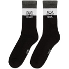 Kenzo Black Stripy Tiger Socks