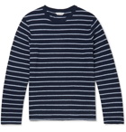Club Monaco - Slim-Fit Striped Cotton T-Shirt - Blue