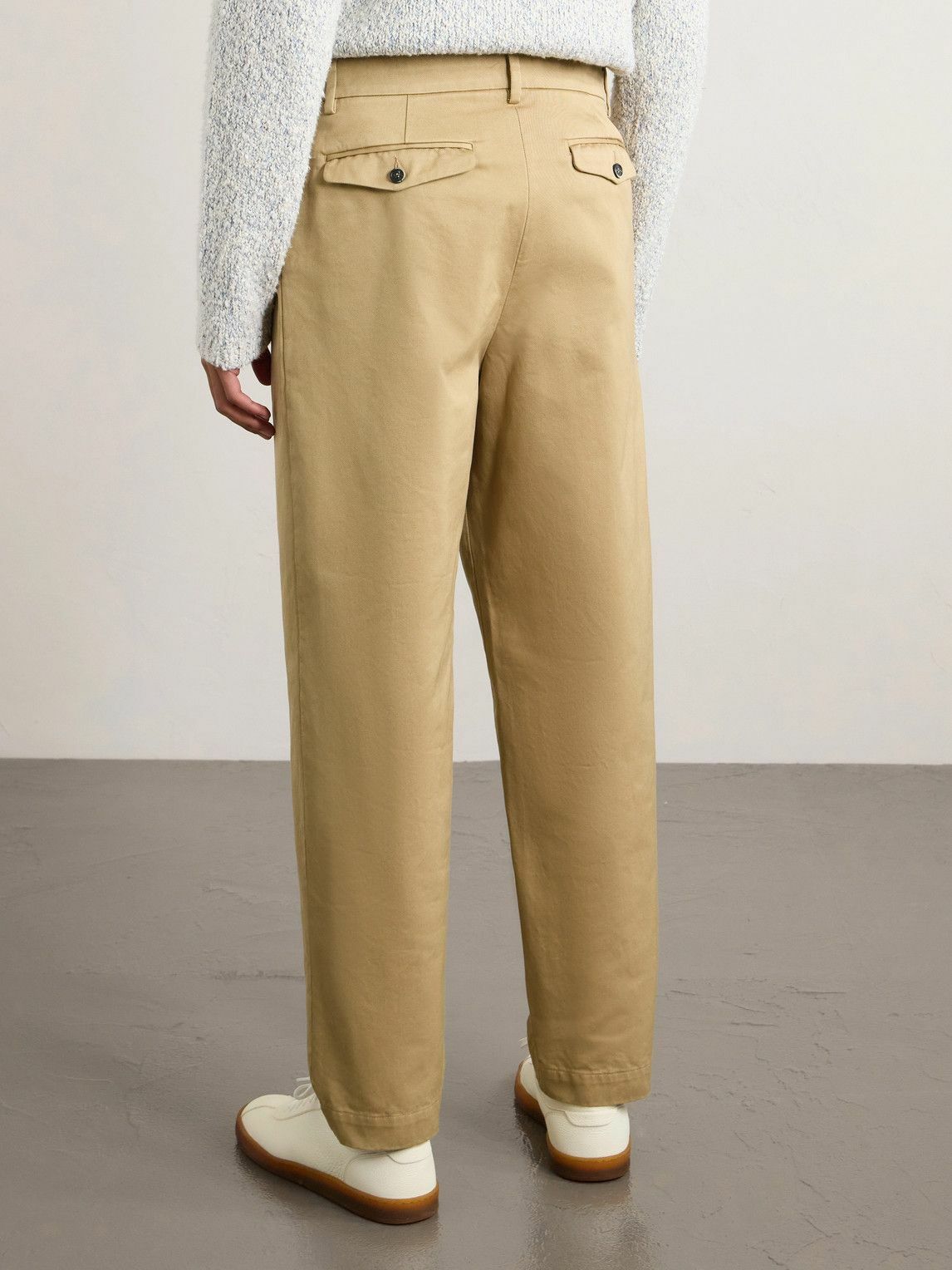 Barena - Straight-Leg Cotton-Gabardine Trousers - Neutrals