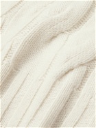 Thom Sweeney - Cable-Knit Cashmere Rollneck Sweater - Neutrals