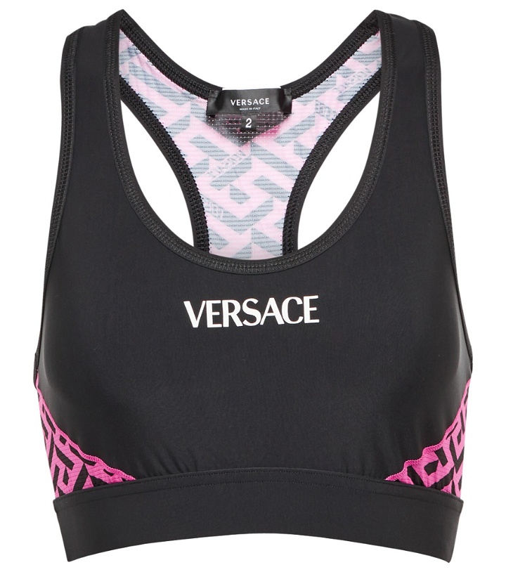 Photo: Versace - Greca Signature racerback sports bra