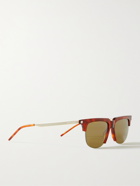 SAINT LAURENT - D-Frame Tortoiseshell Acetate and Gold-Tone Sunglasses