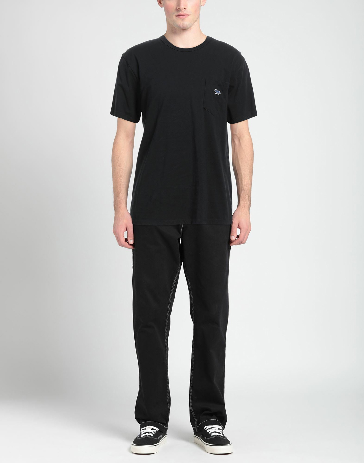 Maison Kitsuné. Mens T-shirt in Black
