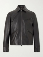 J. Mueser - Racer Leather Jacket - Brown