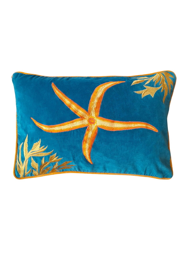 Photo: Les Ottomans Starfish Embroidered Cushion
