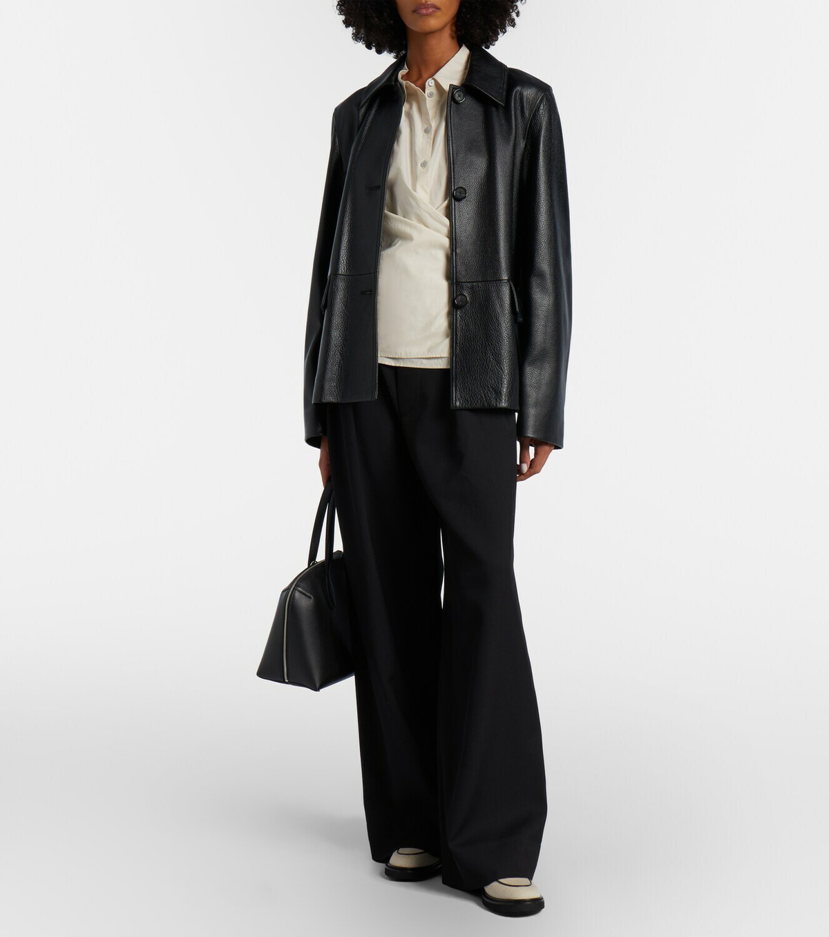 Roger Vivier Viv' Rangers leather-trimmed loafers