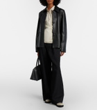 Roger Vivier Viv' Rangers leather-trimmed loafers