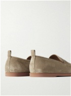 Mr P. - Leo Suede Penny Loafers - Neutrals