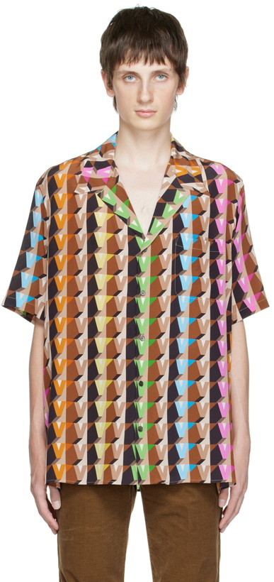 Photo: Valentino Multicolor Button-Down Shirt