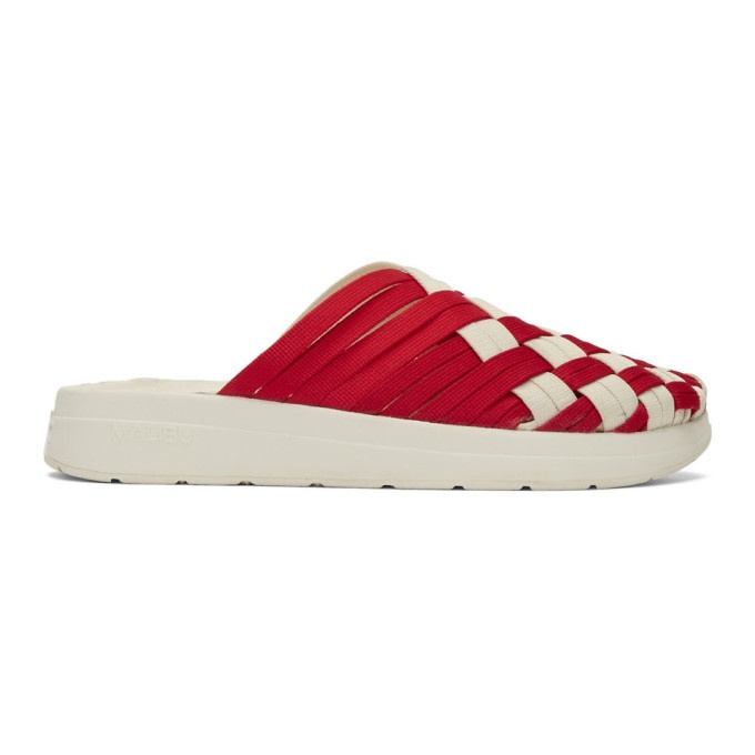 Photo: Missoni Red and White Malibu Sandals Edition Colony Sandals