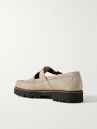 G.H. BASS - Corridor Fisherman Woven Suede Loafers - Neutrals