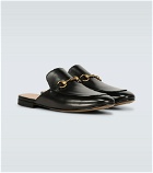 Gucci - Leather Horsebit slippers