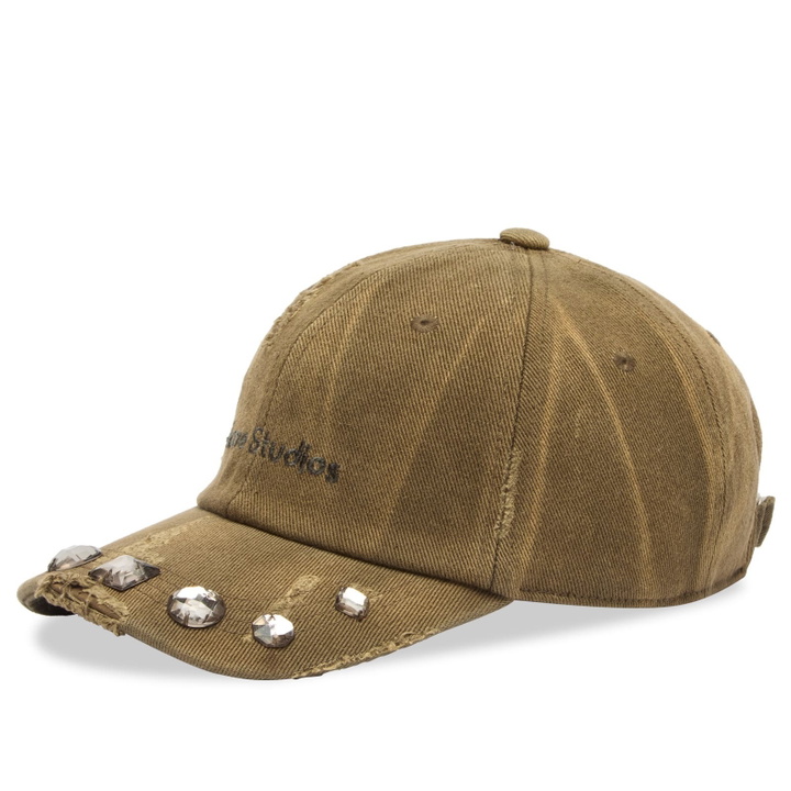 Photo: Acne Studios Women's Carliy Diamond Brim Cap in Hunter Green 