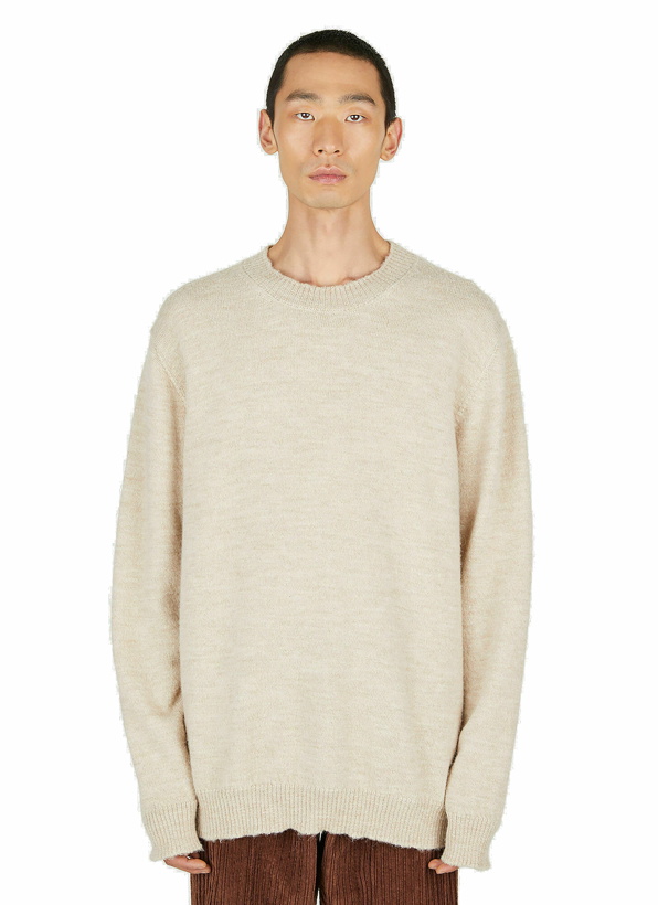 Photo: Brushed Knit Sweater in Beige