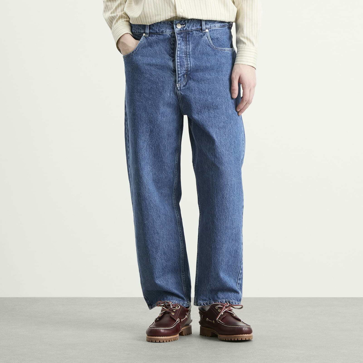 A Kind of Guise Men's Terek Jeans in Worn Denim