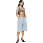 Entire Studios Blue Spar Denim Shorts