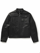 John Elliott - Café Racer Leather Jacket - Black