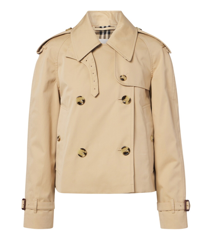 Photo: Burberry Double-breasted cotton gabardine jacket
