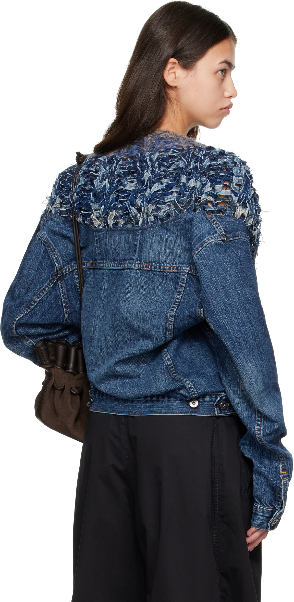 Bless Navy Nº65 Jeanscirclejacket Denim Jacket