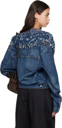 Bless Navy Nº65 Jeanscirclejacket Denim Jacket