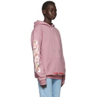 Off-White SSENSE Exclusive Pink Diagonal Cherry Hoodie