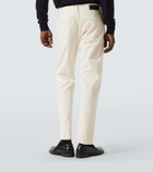 Giorgio Armani Cotton and silk straight pants