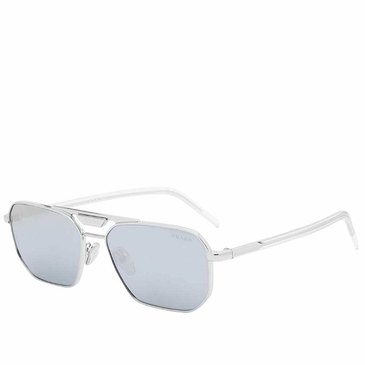 Photo: Prada Eyewear Men's PR 58YS Sunglasses in Silver