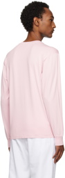 Stone Island Pink Patch Long Sleeve T-Shirt