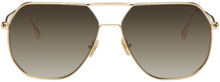Photo: TOM FORD Gold Gilles Sunglasses