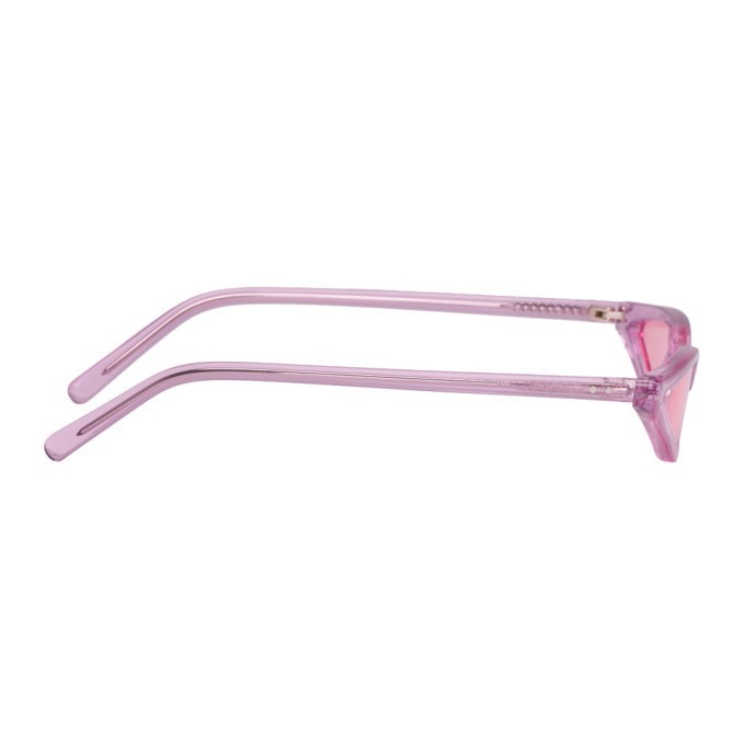 George Keburia Pink Micro Cat-Eye Sunglasses