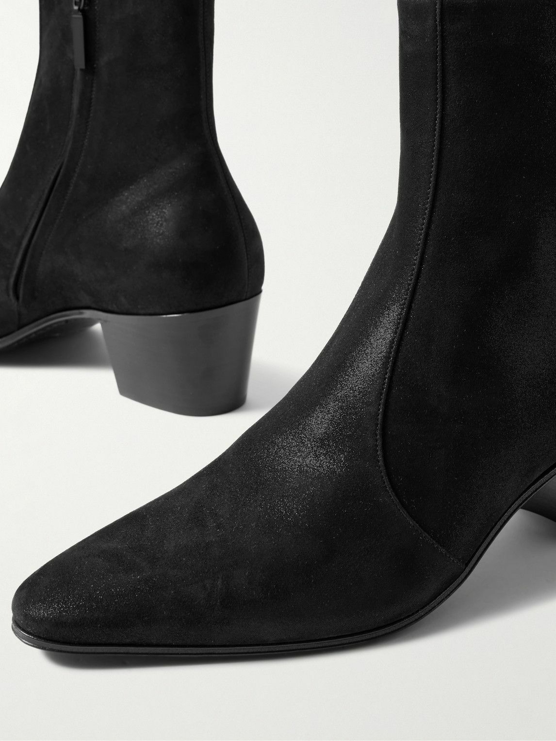 SAINT LAURENT - Vassili Suede Ankle Boots - Black Saint Laurent