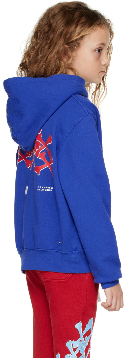 Amiri blue bones hoodie hot sale