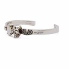 Alexander McQueen Men's Skull Cuff Bracelet in Silver