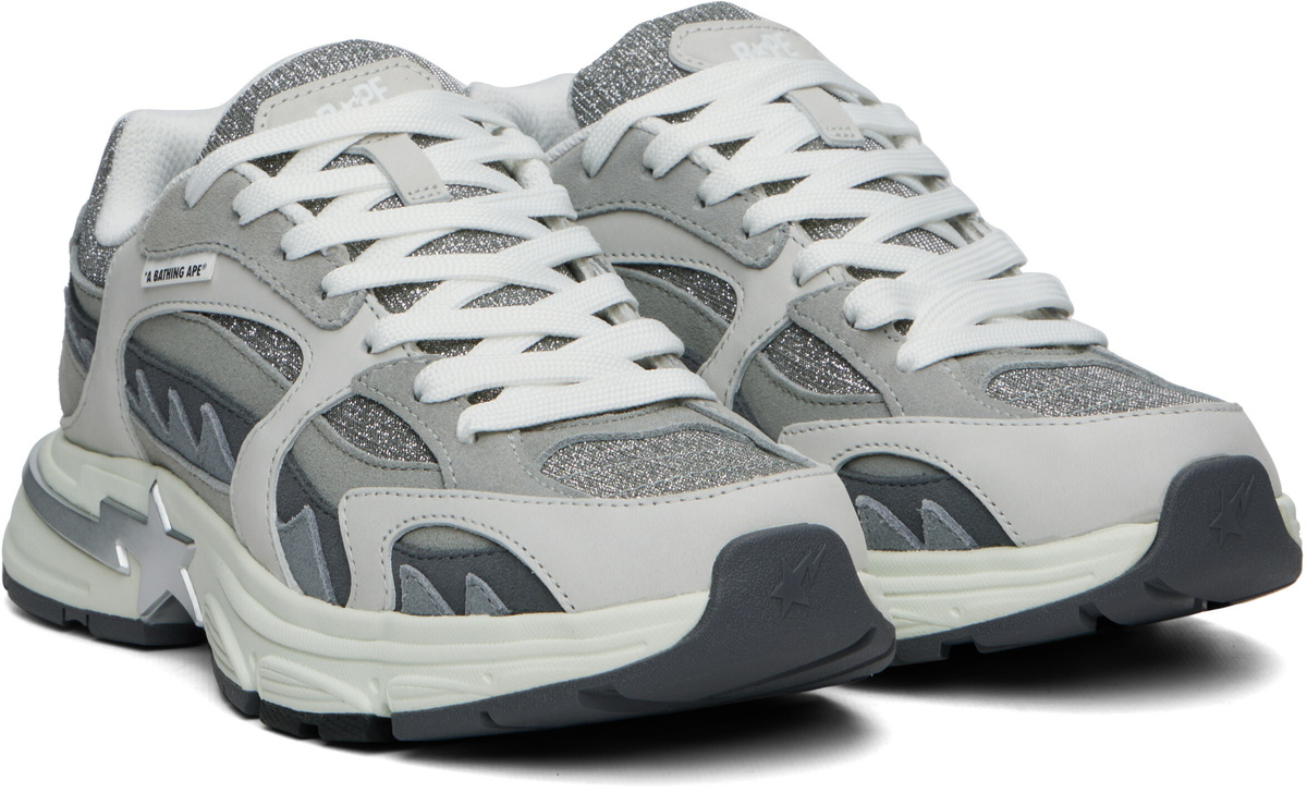 BAPE Gray BAPE Shark STA #1 Sneakers