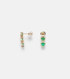 Anita Ko 18kt gold drop earrings with emeralds