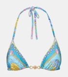 Versace Medusa printed triangle bikini top