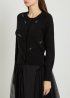 Simone Rocha Embellished Cashmere Cardigan Black