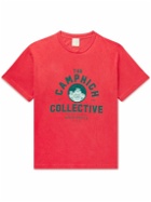Camp High - Printed Cotton-Jersey T-Shirt - Red