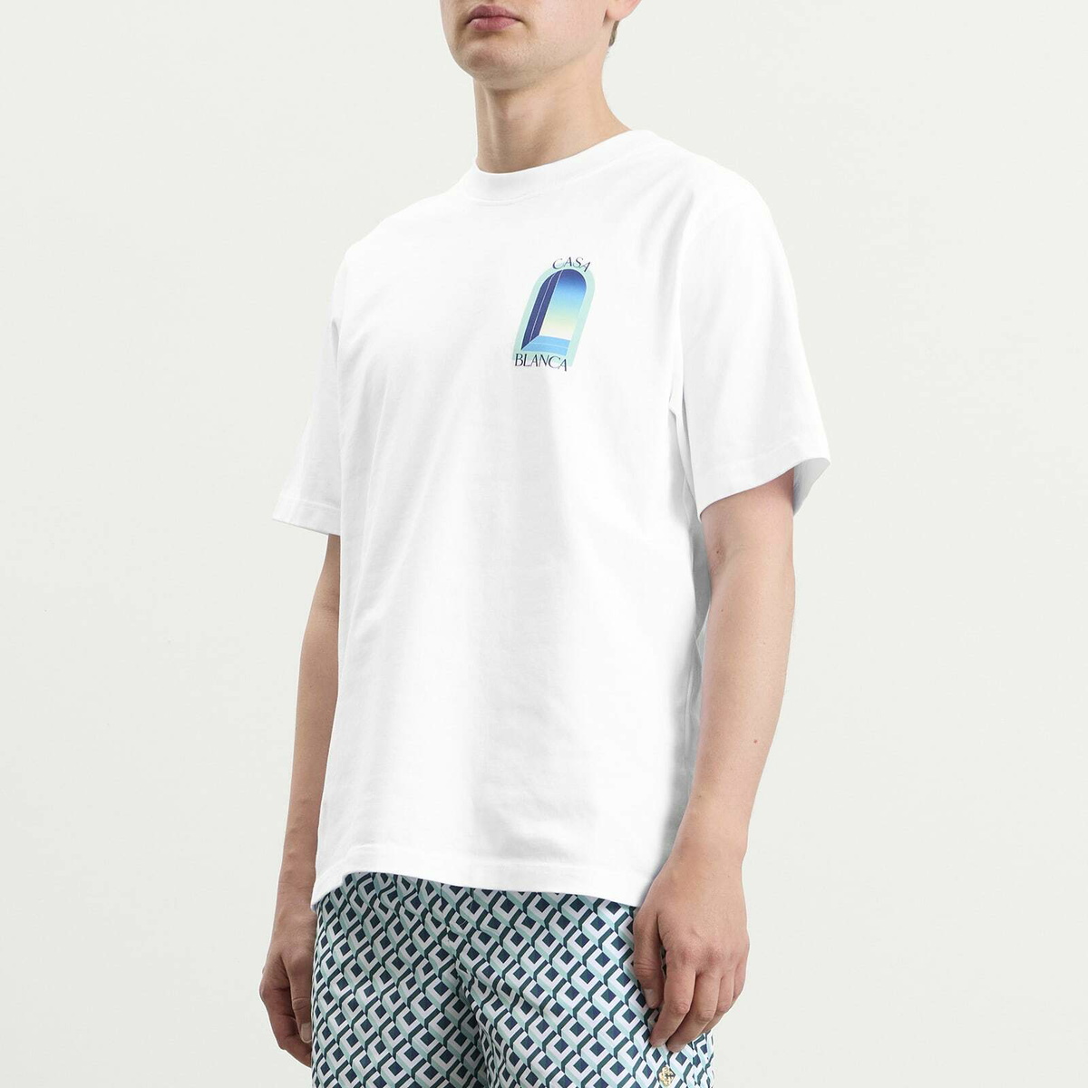 Casablanca Men's Gradient Arch T-Shirt in White