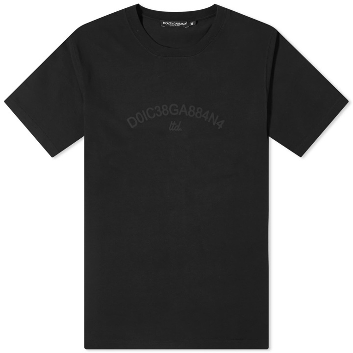 Photo: Dolce & Gabbana Men's Number Logo T-Shirt in Black