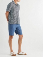 Solid & Striped - The Cabana Floral-Print Linen Shirt - Blue