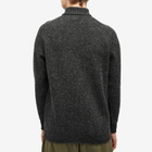 Jamieson's of Shetland Men's Roll Neck Knit in Charcoal