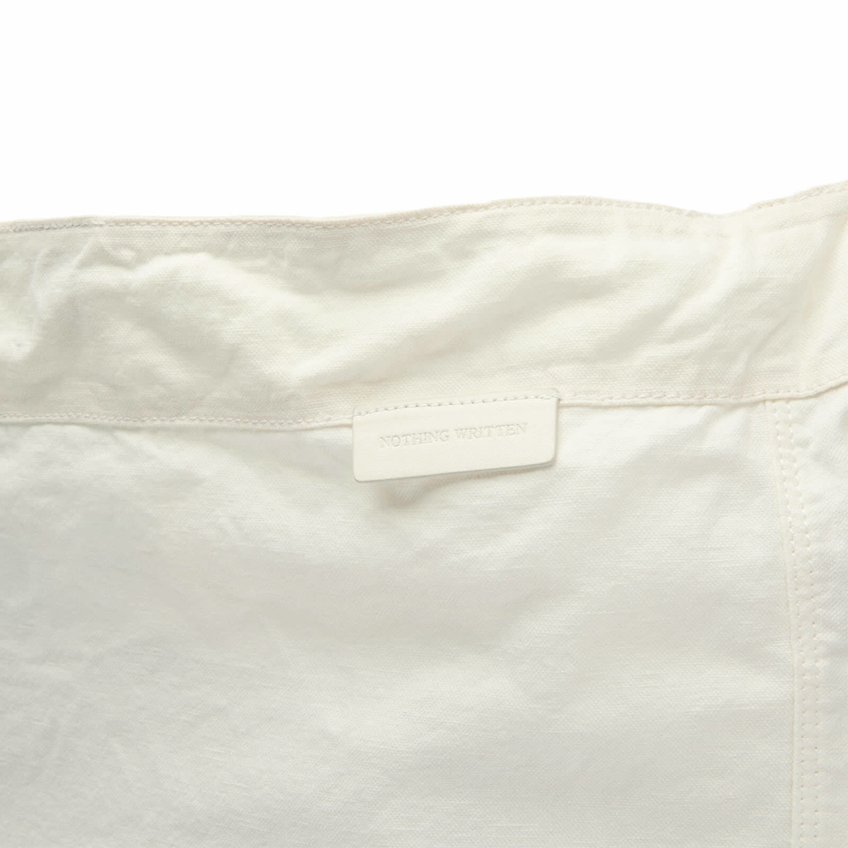 Nothing Written Women's Linen Cross Body Bag in White 