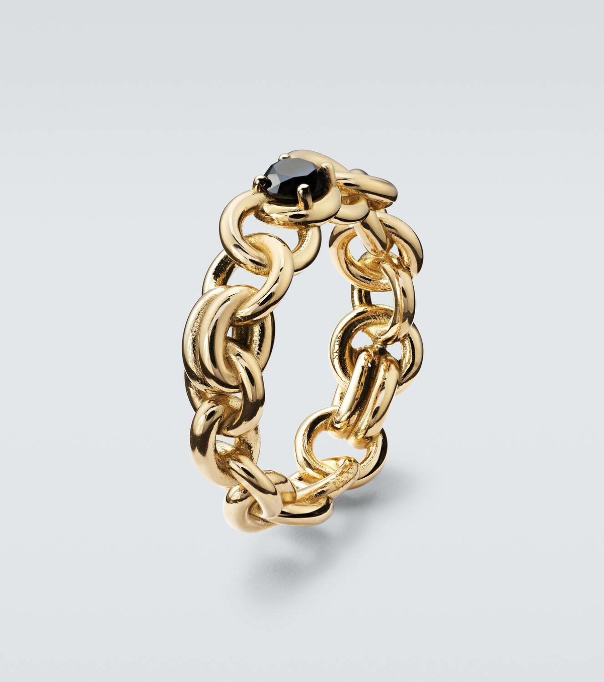 Spinelli Kilcollin Fused Serpens Large 18kt gold ring with diamond