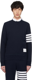Thom Browne Navy Classic Loopback 4-Bar Sweatshirt