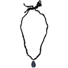 Jil Sander Black Natural Necklace