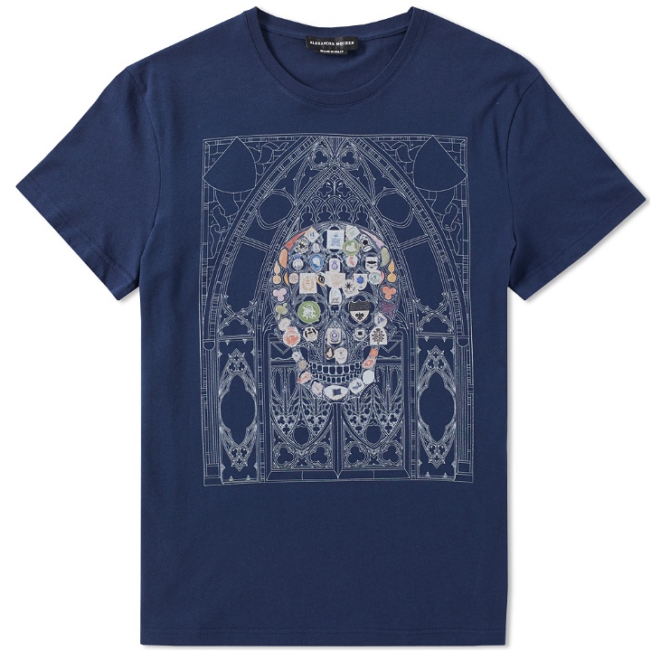 Photo: Alexander McQueen Stained Glass Skull Tee