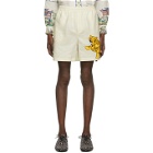 Bode Off-White Tiger Rugby Shorts
