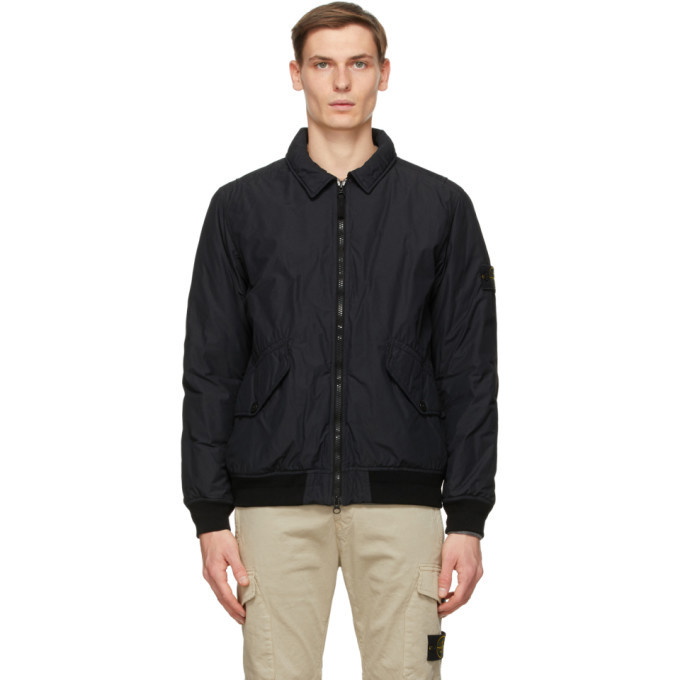 Photo: Stone Island Black Insulated Nylon Jacket