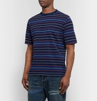 Beams Plus - Striped Cotton-Jersey T-Shirt - Navy